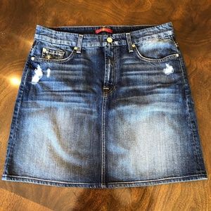 7 for all mankind denim skirt, Size 30